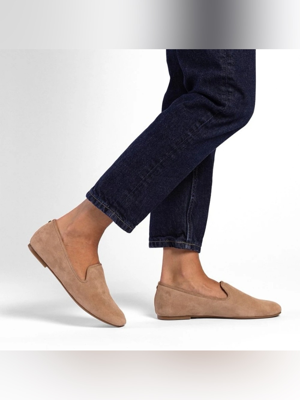 Birdies The Starling Latte Suede Slip loafers